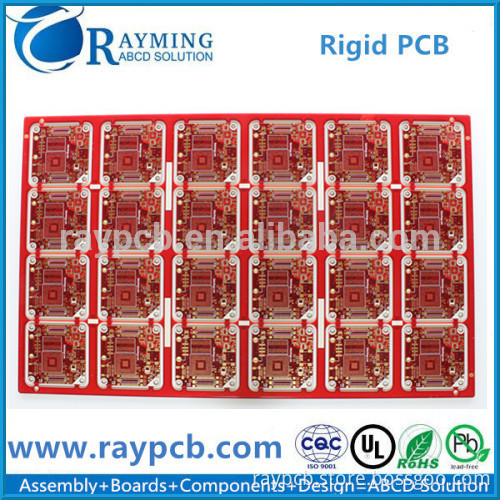 Red Soldermask Panel pcb For Medical